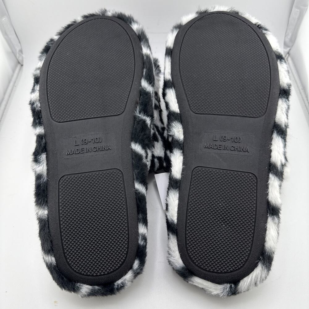 BP Slippers Fawn adjustable Nordstrom Black & White Womens Size Large (9-10) NWT - Picture 6 of 7